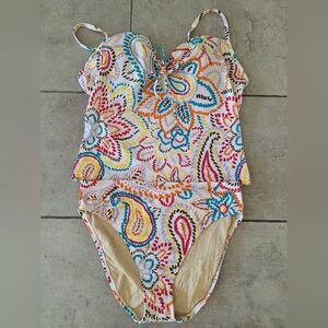 Victoria's Secret  Floral‎ Swimsuit Size 38D/L